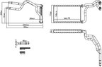 Nissens 707300 HVAC Heater Core - view 2