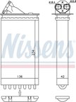 Nissens 72655 HVAC Heater Core - Front - view 6