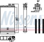 Nissens 727210 HVAC Heater Core - Front - view 6