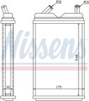 Nissens 73624 HVAC Heater Core - Front - view 6