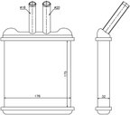 Nissens 76502 HVAC Heater Core - view 2