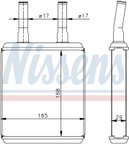 Nissens 77604 HVAC Heater Core - view 6