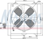 Nissens 85069 A/C Condenser Fan Assembly - view 2