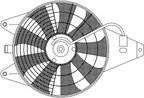 Nissens 85375 A/C Condenser Fan Assembly - view 1