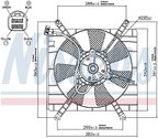 Nissens 85414 A/C Condenser Fan Assembly - view 2