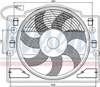 Nissens 85420 A/C Condenser Fan Assembly - view 6