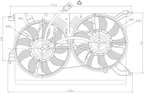 Nissens 85523 A/C Condenser Fan Assembly - Left - view 1