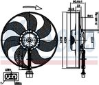 Nissens 85544 A/C Condenser Fan - Left - view 6