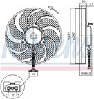 Nissens 85545 A/C Condenser Fan - Right - view 6