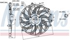 Nissens 85648 A/C Condenser Fan - Front - view 6