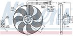 Nissens 85683 A/C Condenser Fan - Left - view 6