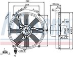Nissens 85702 A/C Condenser Fan - Right - view 6