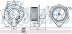 Nissens 87066 HVAC Blower Motor - Front - view 8