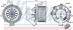 Nissens 87106 HVAC Blower Motor Assembly - Front - view 6