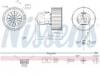 Nissens 87240 HVAC Blower Motor Assembly - Front - view 6