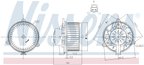 Nissens 87248 HVAC Blower Motor Assembly - Front - view 6