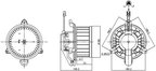 Nissens 87579 HVAC Blower Motor Assembly - view 2