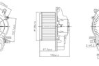 Nissens 87606 HVAC Blower Motor Assembly - view 3