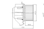 Nissens 87607 HVAC Blower Motor Assembly - view 3