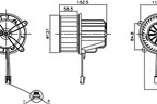 Nissens 87621 HVAC Blower Motor Assembly - Rear - view 1
