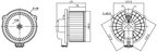 Nissens 87717 HVAC Blower Motor Assembly - view 2
