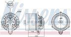Nissens 87815 HVAC Blower Motor Assembly - view 6