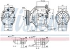 Nissens 890047 A/C Compressor - view 6