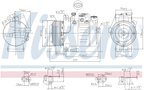 Nissens 890115 A/C Compressor - view 6
