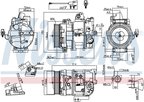 Nissens 890117 A/C Compressor - view 6