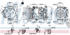 Nissens 890158 A/C Compressor - view 6