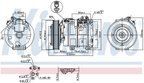 Nissens 890166 A/C Compressor - view 6