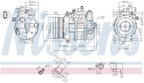 Nissens 890552 A/C Compressor - view 6