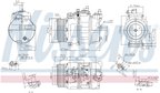 Nissens 89496 A/C Compressor - view 6