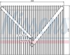 Nissens 92257 A/C Evaporator Core - Front - view 5