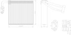 Nissens 92297 A/C Evaporator Core - view 2