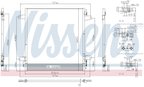 Nissens 940619 A/C Condenser - view 6
