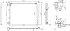 Nissens 940850 A/C Condenser - view 2