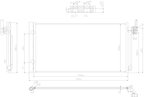 Nissens 941287 A/C Condenser and Receiver Drier Assembly - view 6