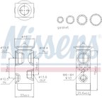 Nissens 999312 A/C Expansion Valve - Front - view 6