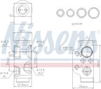 Nissens 999320 A/C Expansion Valve - Front - view 6