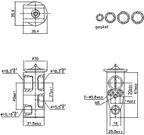 Nissens 999444 A/C Expansion Valve - Front - view 2