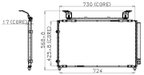 Denso 477-0519 A/C Condenser - view 3
