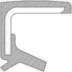 National 1974 Wheel Seal - Front Inner or Rear Outer - view 3