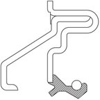 National 3543 Manual Transmission Output Shaft Seal - Front Left, Left, Rear or Right - view 3