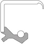 National 470059 Wheel Seal - Rear or Rear Outer - view 3