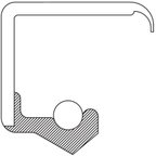 National 481191V Automatic Transmission Output Shaft Seal - Right - view 3