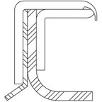 National 5277 Engine Crankshaft Seal - Rear - view 2