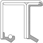 National 6930 Differential Pinion Seal - Rear - view 3