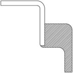 National 710106 Wheel Seal - Front - view 3