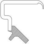 National 710114 Transfer Case Output Shaft Seal - Front - view 3